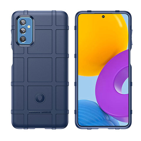 Silikon Hülle Handyhülle Ultra Dünn Flexible Schutzhülle 360 Grad Ganzkörper Tasche J02S für Samsung Galaxy M52 5G Blau