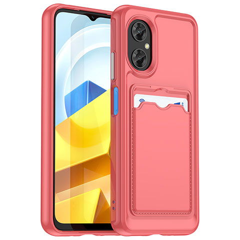 Silikon Hülle Handyhülle Ultra Dünn Flexible Schutzhülle 360 Grad Ganzkörper Tasche J02S für Xiaomi Redmi Note 11R 5G Rot