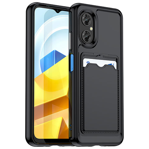 Silikon Hülle Handyhülle Ultra Dünn Flexible Schutzhülle 360 Grad Ganzkörper Tasche J02S für Xiaomi Redmi Note 11R 5G Schwarz