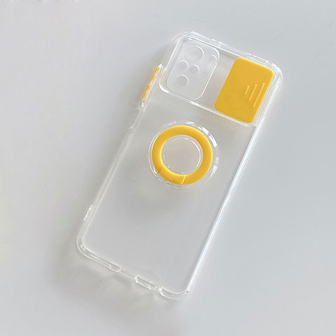 Silikon Hülle Handyhülle Ultra Dünn Flexible Schutzhülle 360 Grad Ganzkörper Tasche MJ1 für Xiaomi Redmi Note 10 4G Gelb
