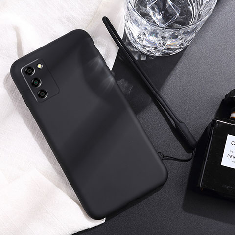 Silikon Hülle Handyhülle Ultra Dünn Flexible Schutzhülle 360 Grad Ganzkörper Tasche S01 für Oppo A55S 5G Schwarz