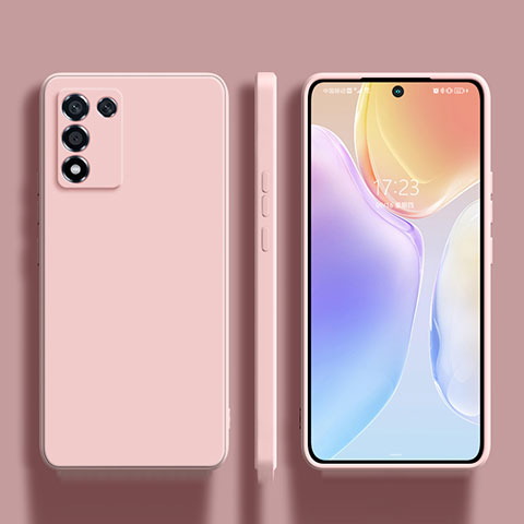 Silikon Hülle Handyhülle Ultra Dünn Flexible Schutzhülle 360 Grad Ganzkörper Tasche S01 für Realme 9 SE 5G Rosa