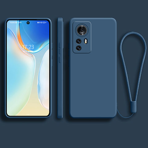 Silikon Hülle Handyhülle Ultra Dünn Flexible Schutzhülle 360 Grad Ganzkörper Tasche S01 für Xiaomi Mi 12S Pro 5G Blau