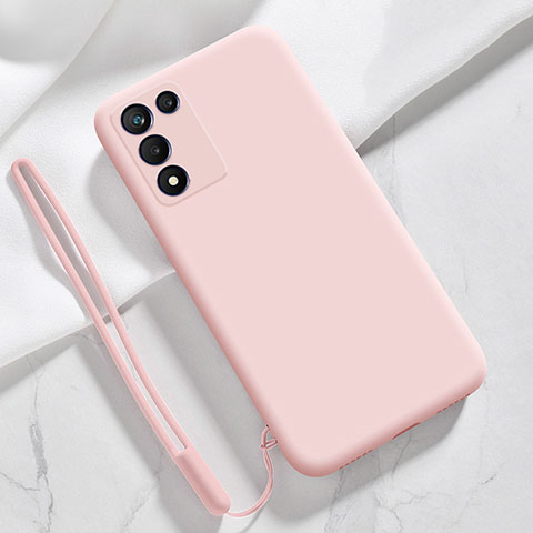 Silikon Hülle Handyhülle Ultra Dünn Flexible Schutzhülle 360 Grad Ganzkörper Tasche S02 für Oppo K9S 5G Rosa