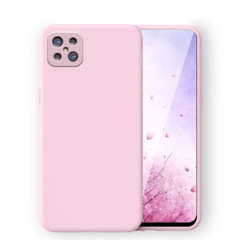 Silikon Hülle Handyhülle Ultra Dünn Flexible Schutzhülle 360 Grad Ganzkörper Tasche S03 für Oppo A92s 5G Rosa