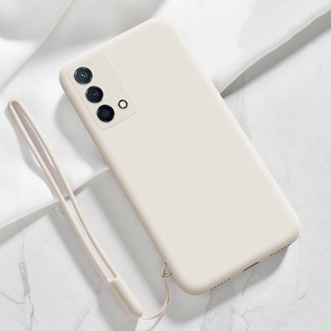 Silikon Hülle Handyhülle Ultra Dünn Flexible Schutzhülle 360 Grad Ganzkörper Tasche S03 für Oppo K9 5G Weiß