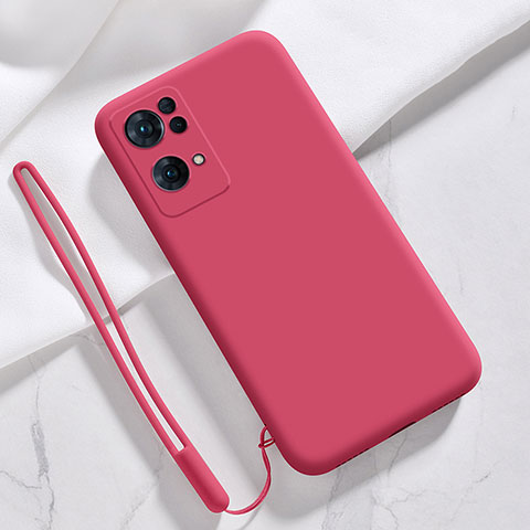 Silikon Hülle Handyhülle Ultra Dünn Flexible Schutzhülle 360 Grad Ganzkörper Tasche S03 für Oppo Reno7 Pro 5G Rot