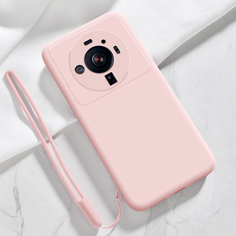 Silikon Hülle Handyhülle Ultra Dünn Flexible Schutzhülle 360 Grad Ganzkörper Tasche S03 für Xiaomi Mi 12S Ultra 5G Rosa