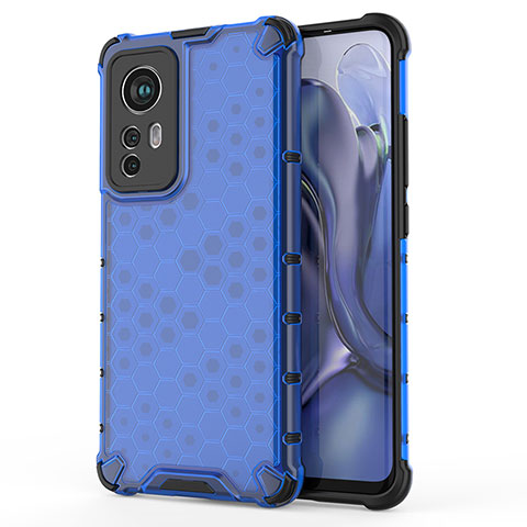 Silikon Hülle Handyhülle Ultra Dünn Flexible Schutzhülle 360 Grad Ganzkörper Tasche S04 für Xiaomi Mi 12 5G Blau