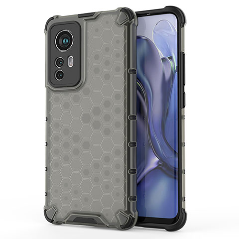 Silikon Hülle Handyhülle Ultra Dünn Flexible Schutzhülle 360 Grad Ganzkörper Tasche S04 für Xiaomi Mi 12 Pro 5G Grau