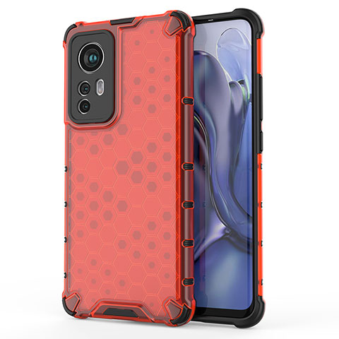 Silikon Hülle Handyhülle Ultra Dünn Flexible Schutzhülle 360 Grad Ganzkörper Tasche S04 für Xiaomi Mi 12S Pro 5G Rot