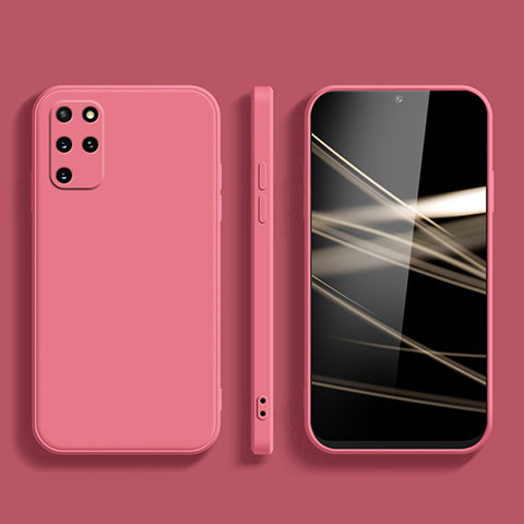 Silikon Hülle Handyhülle Ultra Dünn Flexible Schutzhülle 360 Grad Ganzkörper Tasche S05 für Samsung Galaxy S20 Plus 5G Pink