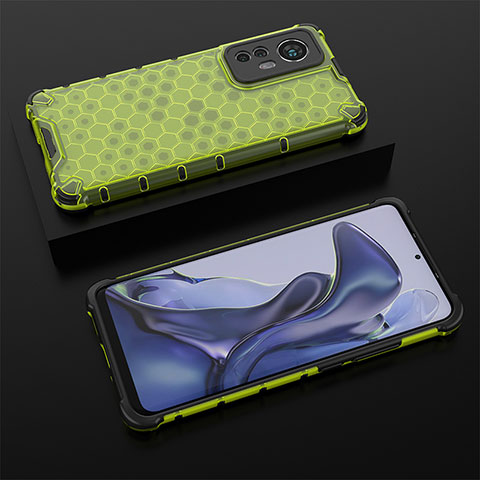 Silikon Hülle Handyhülle Ultra Dünn Flexible Schutzhülle 360 Grad Ganzkörper Tasche S06 für Xiaomi Mi 12S 5G Grün