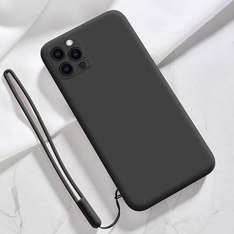 Silikon Hülle Handyhülle Ultra Dünn Flexible Schutzhülle 360 Grad Ganzkörper Tasche S09 für Apple iPhone 14 Pro Schwarz