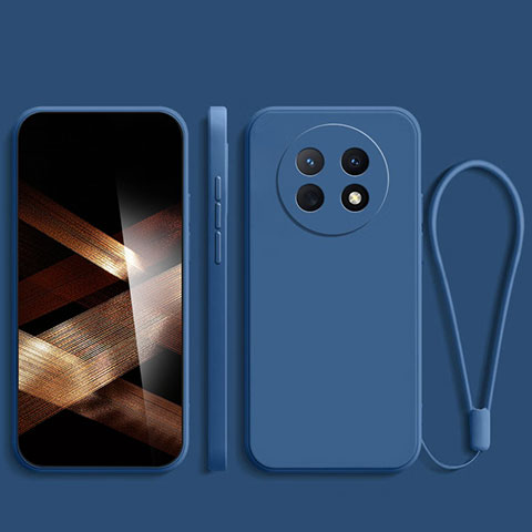 Silikon Hülle Handyhülle Ultra Dünn Flexible Schutzhülle 360 Grad Ganzkörper Tasche YK1 für Huawei Nova Y91 Blau