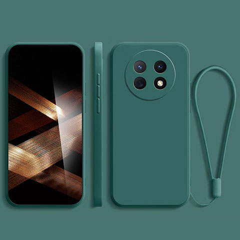 Silikon Hülle Handyhülle Ultra Dünn Flexible Schutzhülle 360 Grad Ganzkörper Tasche YK1 für Huawei Nova Y91 Nachtgrün