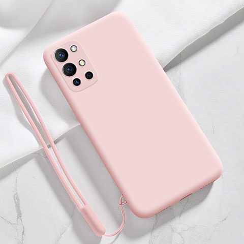 Silikon Hülle Handyhülle Ultra Dünn Flexible Schutzhülle 360 Grad Ganzkörper Tasche YK1 für OnePlus 9R 5G Rosa