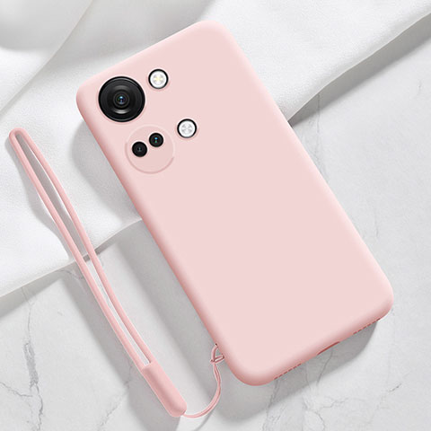 Silikon Hülle Handyhülle Ultra Dünn Flexible Schutzhülle 360 Grad Ganzkörper Tasche YK1 für OnePlus Ace 2V 5G Rosa