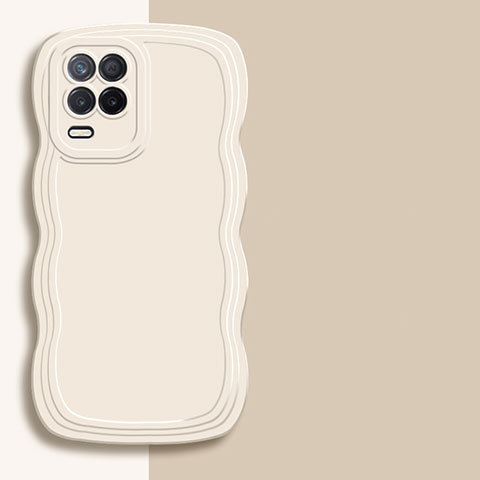 Silikon Hülle Handyhülle Ultra Dünn Flexible Schutzhülle 360 Grad Ganzkörper Tasche YK1 für Realme 8 5G Weiß