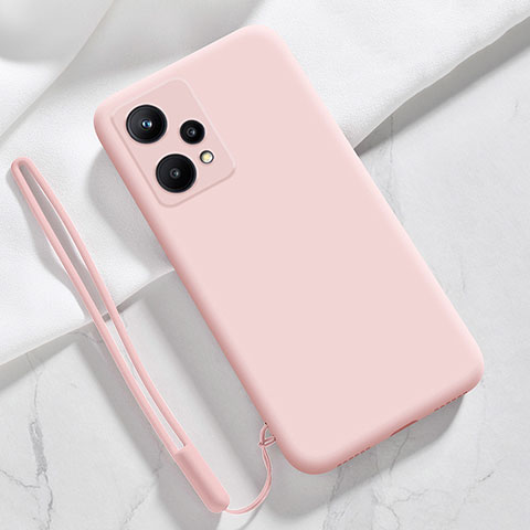 Silikon Hülle Handyhülle Ultra Dünn Flexible Schutzhülle 360 Grad Ganzkörper Tasche YK1 für Realme Q5 5G Rosa