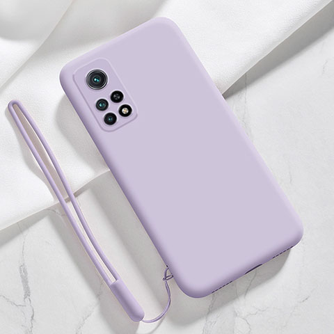 Silikon Hülle Handyhülle Ultra Dünn Flexible Schutzhülle 360 Grad Ganzkörper Tasche YK1 für Xiaomi Mi 10T Pro 5G Helles Lila