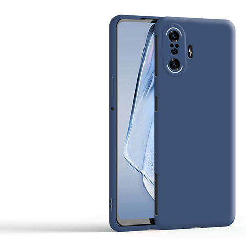Silikon Hülle Handyhülle Ultra Dünn Flexible Schutzhülle 360 Grad Ganzkörper Tasche YK1 für Xiaomi Poco F3 GT 5G Blau