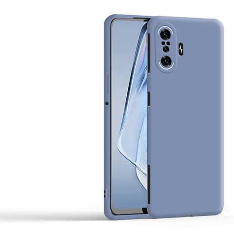 Silikon Hülle Handyhülle Ultra Dünn Flexible Schutzhülle 360 Grad Ganzkörper Tasche YK1 für Xiaomi Poco F3 GT 5G Lavendel Grau
