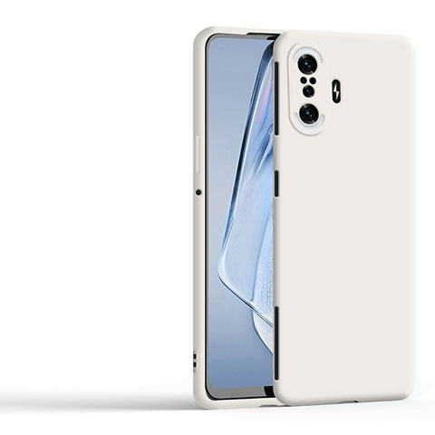 Silikon Hülle Handyhülle Ultra Dünn Flexible Schutzhülle 360 Grad Ganzkörper Tasche YK1 für Xiaomi Poco F3 GT 5G Weiß