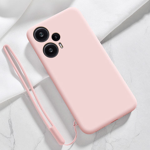 Silikon Hülle Handyhülle Ultra Dünn Flexible Schutzhülle 360 Grad Ganzkörper Tasche YK1 für Xiaomi Poco F5 5G Rosa