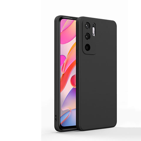 Silikon Hülle Handyhülle Ultra Dünn Flexible Schutzhülle 360 Grad Ganzkörper Tasche YK1 für Xiaomi POCO M3 Pro 5G Schwarz