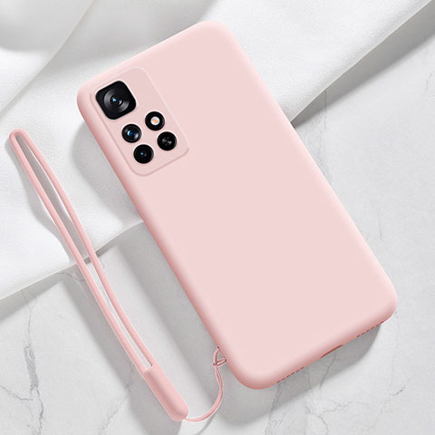 Silikon Hülle Handyhülle Ultra Dünn Flexible Schutzhülle 360 Grad Ganzkörper Tasche YK1 für Xiaomi Redmi 10 (2022) Rosegold