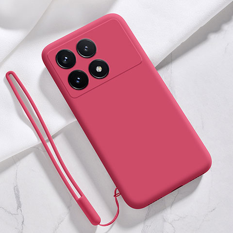 Silikon Hülle Handyhülle Ultra Dünn Flexible Schutzhülle 360 Grad Ganzkörper Tasche YK1 für Xiaomi Redmi K70 5G Rot