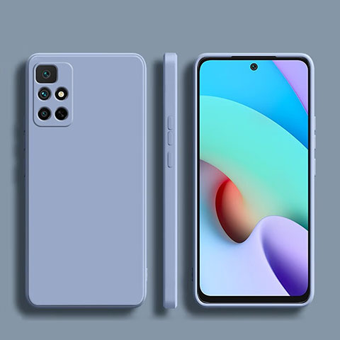 Silikon Hülle Handyhülle Ultra Dünn Flexible Schutzhülle 360 Grad Ganzkörper Tasche YK1 für Xiaomi Redmi Note 11 4G (2022) Lavendel Grau