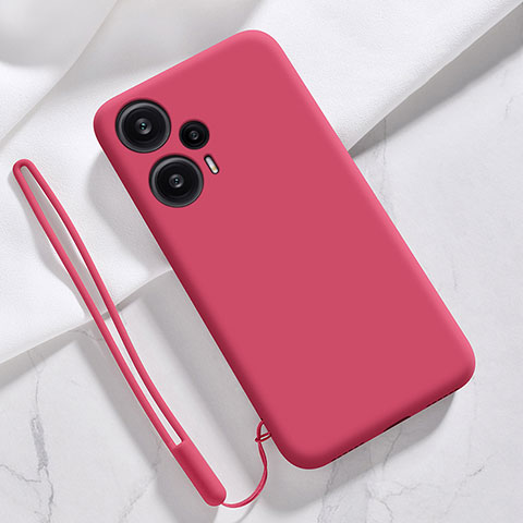 Silikon Hülle Handyhülle Ultra Dünn Flexible Schutzhülle 360 Grad Ganzkörper Tasche YK1 für Xiaomi Redmi Note 12 Turbo 5G Rot