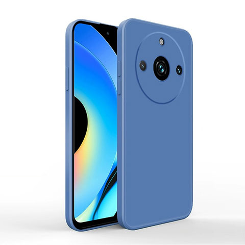 Silikon Hülle Handyhülle Ultra Dünn Flexible Schutzhülle 360 Grad Ganzkörper Tasche YK2 für Realme 11 Pro 5G Blau