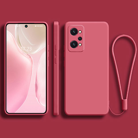 Silikon Hülle Handyhülle Ultra Dünn Flexible Schutzhülle 360 Grad Ganzkörper Tasche YK2 für Realme GT2 5G Pink