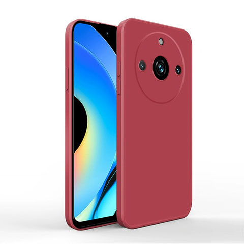 Silikon Hülle Handyhülle Ultra Dünn Flexible Schutzhülle 360 Grad Ganzkörper Tasche YK2 für Realme Narzo 60 Pro 5G Rot