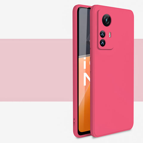 Silikon Hülle Handyhülle Ultra Dünn Flexible Schutzhülle 360 Grad Ganzkörper Tasche YK2 für Xiaomi Mi 12T Pro 5G Rot