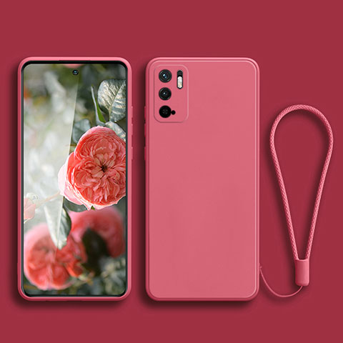 Silikon Hülle Handyhülle Ultra Dünn Flexible Schutzhülle 360 Grad Ganzkörper Tasche YK2 für Xiaomi POCO M3 Pro 5G Pink