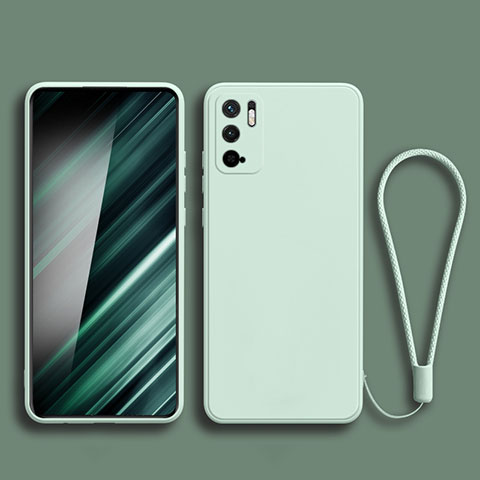 Silikon Hülle Handyhülle Ultra Dünn Flexible Schutzhülle 360 Grad Ganzkörper Tasche YK2 für Xiaomi Redmi Note 10 5G Minzgrün