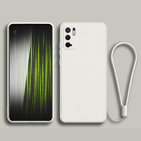 Silikon Hülle Handyhülle Ultra Dünn Flexible Schutzhülle 360 Grad Ganzkörper Tasche YK2 für Xiaomi Redmi Note 10 5G Weiß