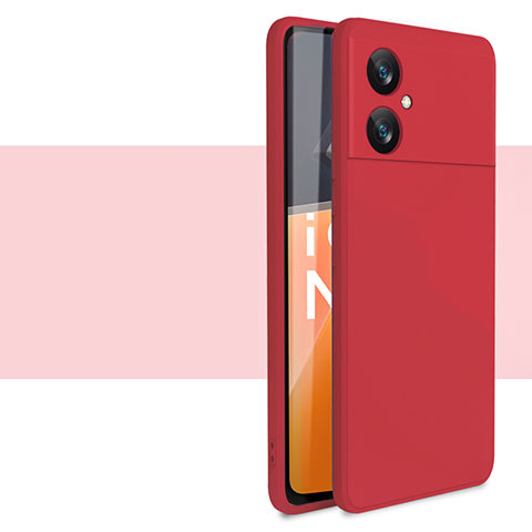 Silikon Hülle Handyhülle Ultra Dünn Flexible Schutzhülle 360 Grad Ganzkörper Tasche YK2 für Xiaomi Redmi Note 11R 5G Rot