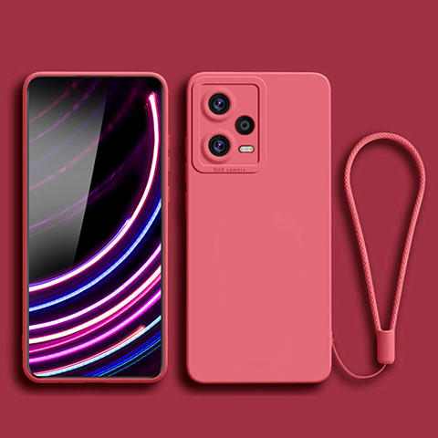 Silikon Hülle Handyhülle Ultra Dünn Flexible Schutzhülle 360 Grad Ganzkörper Tasche YK2 für Xiaomi Redmi Note 12 5G Rot