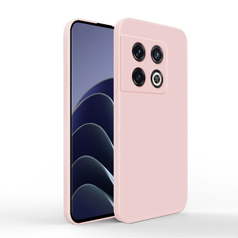 Silikon Hülle Handyhülle Ultra Dünn Flexible Schutzhülle 360 Grad Ganzkörper Tasche YK3 für OnePlus 10 Pro 5G Rosa