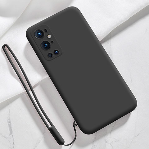 Silikon Hülle Handyhülle Ultra Dünn Flexible Schutzhülle 360 Grad Ganzkörper Tasche YK3 für OnePlus 9 Pro 5G Schwarz