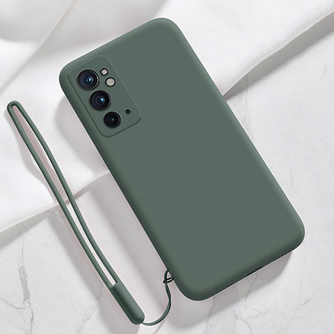 Silikon Hülle Handyhülle Ultra Dünn Flexible Schutzhülle 360 Grad Ganzkörper Tasche YK3 für OnePlus 9RT 5G Nachtgrün