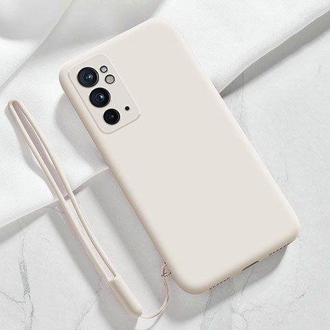 Silikon Hülle Handyhülle Ultra Dünn Flexible Schutzhülle 360 Grad Ganzkörper Tasche YK3 für OnePlus 9RT 5G Weiß