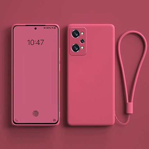 Silikon Hülle Handyhülle Ultra Dünn Flexible Schutzhülle 360 Grad Ganzkörper Tasche YK3 für Realme GT Neo 3T 5G Pink