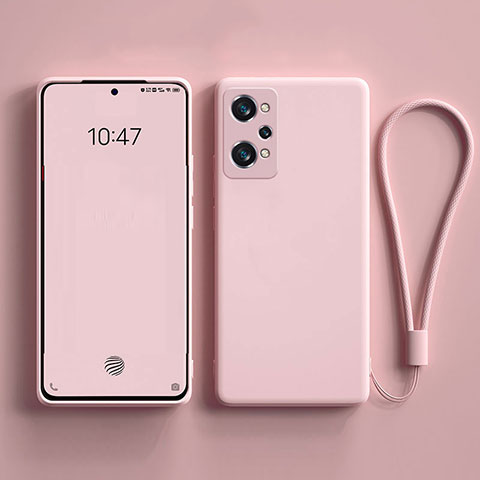 Silikon Hülle Handyhülle Ultra Dünn Flexible Schutzhülle 360 Grad Ganzkörper Tasche YK3 für Realme GT Neo2 5G Rosa