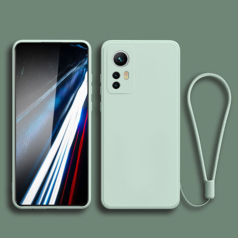 Silikon Hülle Handyhülle Ultra Dünn Flexible Schutzhülle 360 Grad Ganzkörper Tasche YK3 für Xiaomi Mi 12T Pro 5G Minzgrün